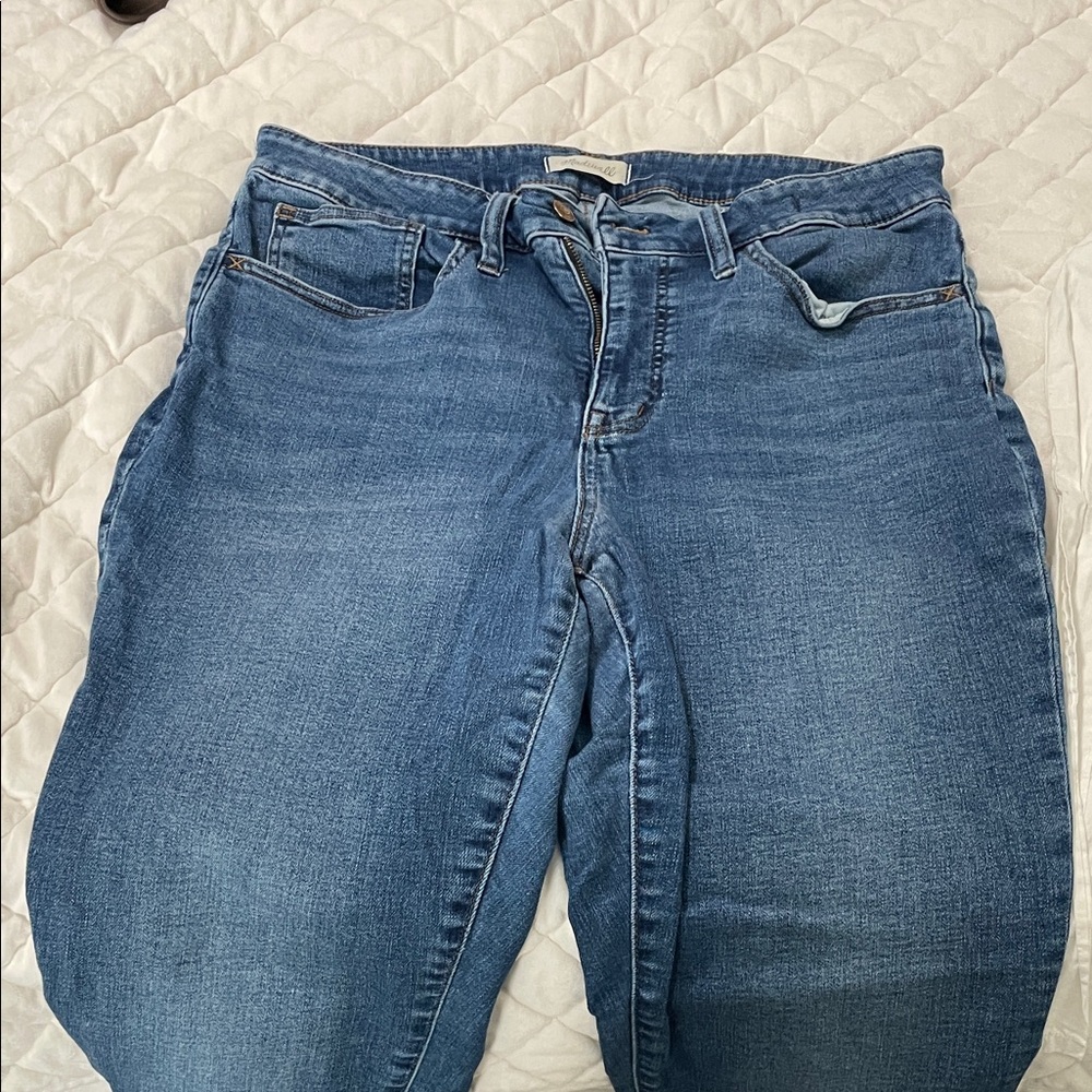 Madewell Straight Leg Jeans in Classic Blue
